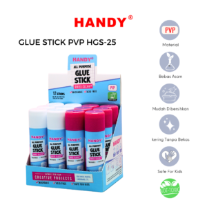 Lem Stick Glue Stick Berkualitas PVP Material Perekat sangat kuat dan aman digunakan anak